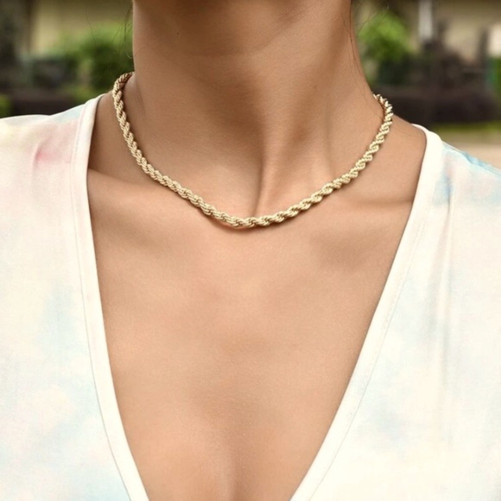 Gold Rope Necklace